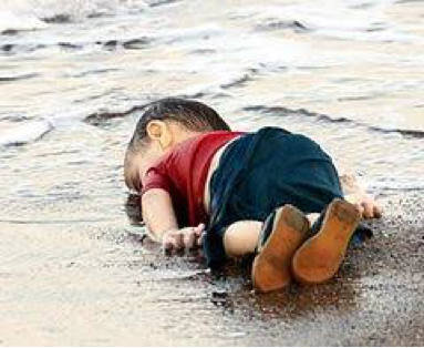 Het overleden driejarige jongetje Alan Kurdi 
